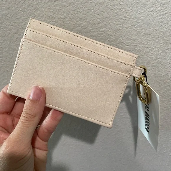 Steve Madden Ivory Card Case with Gold Hardware - Picture 3 of 7